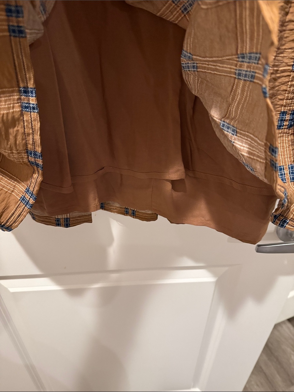 Pilcro Tan Dress with Navy Accents - Picture 4 of 4